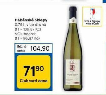 Tesco Habánské sklepy nabídka