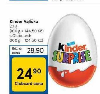 Tesco Kinder vajíčko nabídka