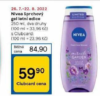 Tesco Nivea sprchový gel nabídka