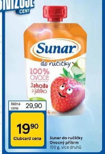 Tesco Sunar do ručičky ovocný příkrm nabídka