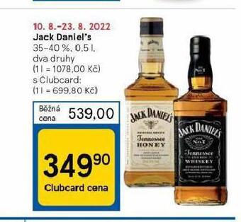 Tesco Jack daniel's nabídka