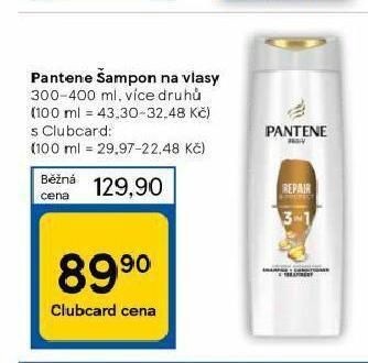 Tesco Pantene šampon na vlasy nabídka