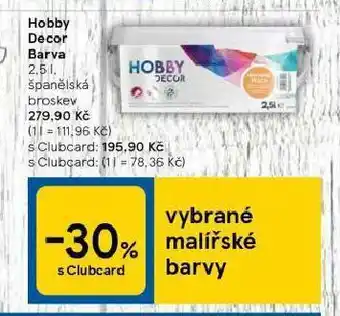 Tesco Hobby decor nabídka