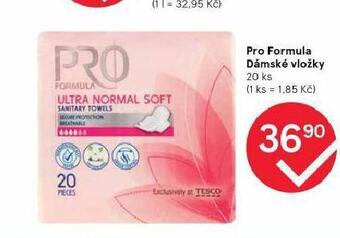 Tesco Pro formula dámské vložky nabídka