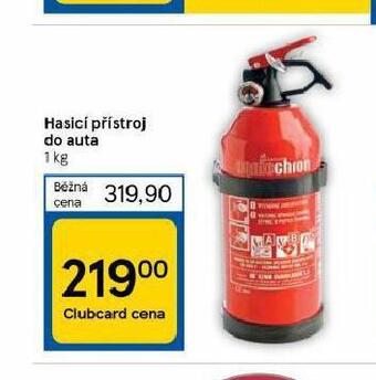 Tesco Hasicí přístroj do auta nabídka