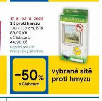 Tesco Síť proti hmyzu nabídka