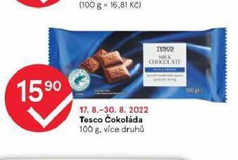 Tesco Čokoláda nabídka