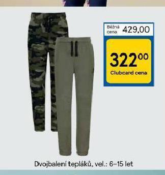 Tesco Tepláky nabídka