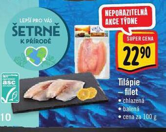 Albert Tilápie filet nabídka