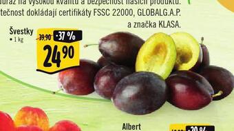 Albert Švestky nabídka