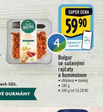 Albert Bulgur se sušenými rajčaty a hummusem nabídka