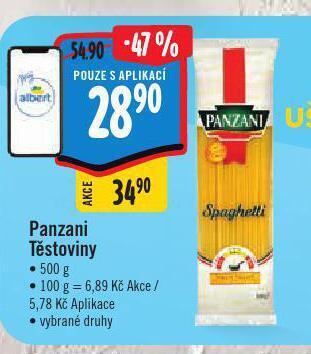 Albert Panzani těstoviny nabídka