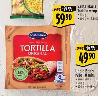 Albert Santa maria tortilla wrap nabídka