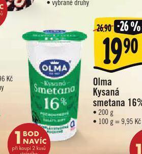 Albert Olma kysaná smetana nabídka