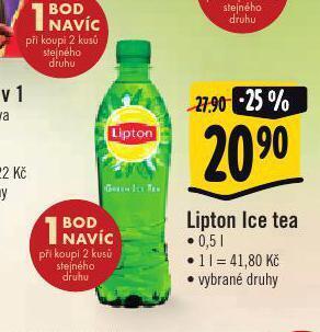 Albert Lipton ice tea nabídka