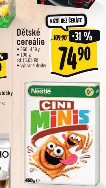 Albert Dětské cereálie nabídka