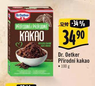 Albert Dr. oetker přírodní kakao nabídka