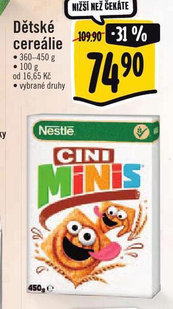 Albert Dětské cereálie nabídka