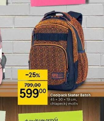 Tesco Coolpack skater batoh nabídka