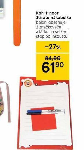 Tesco Koh-i-noor stíratelná tabulka nabídka
