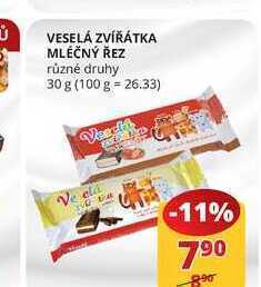 Flop Veselá zvířátka mléčný řez různé druhy 30 g nabídka