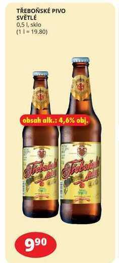 Flop Třeboňské pivo světlé 0,5 l nabídka