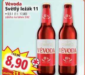 Norma Vévoda světlý ležák 11 0,5 l nabídka