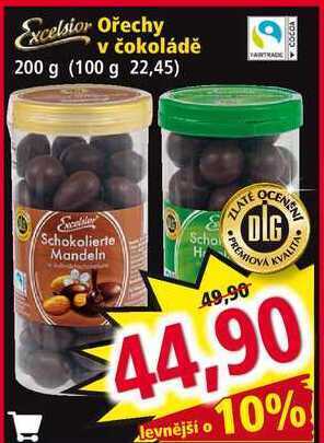 Norma Excelsior ořechy v čokoládě 200 g nabídka