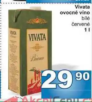 Jip Vivata ovocné víno bílé červené 1l nabídka