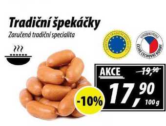 ZEMAN Tradiční špekáčky, 100 g nabídka