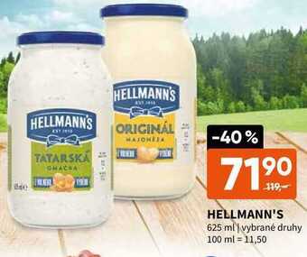 Terno Hellmann's 625 ml nabídka