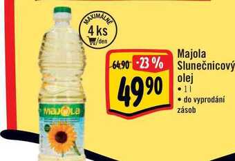 Albert Majola slunečnicový olej 1 l nabídka