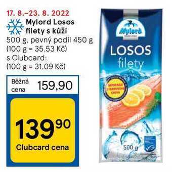 Tesco Mylord losos filety s kůží 500 g nabídka