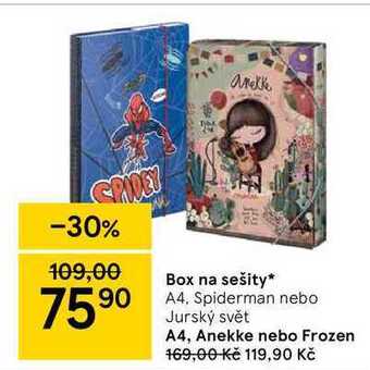 Tesco Box na sešity* a4 nabídka