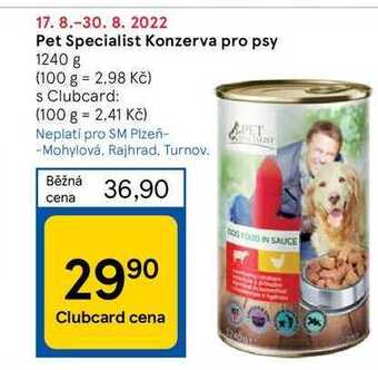 Tesco Pet specialist konzerva pro psy 1240 g nabídka