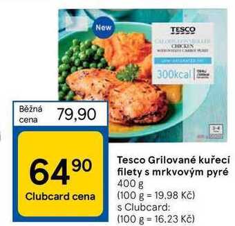 Tesco Tesco grilované kuřecí filety s mrkvovým pyré 400 g nabídka