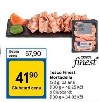 Tesco Tesco finest mortadella 120 g nabídka