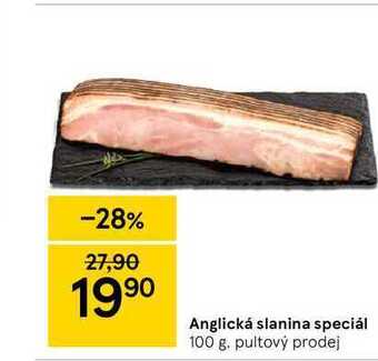 Tesco Anglická slanina speciál 100 g nabídka