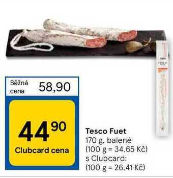 Tesco Tesco fuet 170 g nabídka