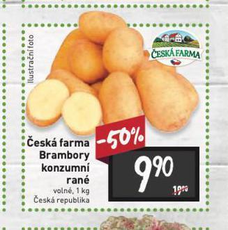 Billa Brambory konzumní rané nabídka