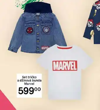 Tesco Set tričko a džínová bunda marvel nabídka