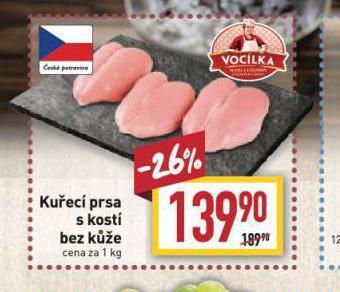 Billa Kuřecí prsa s kostí nabídka