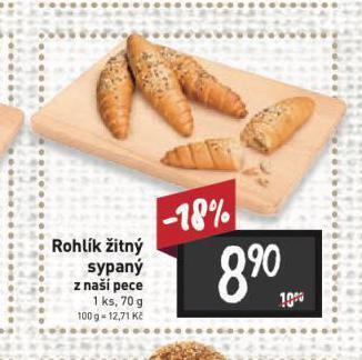 Billa Rohlík žitný nabídka