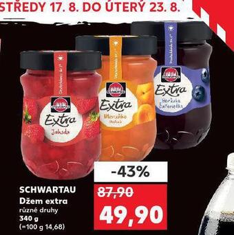 Kaufland Schwartau extra džem nabídka