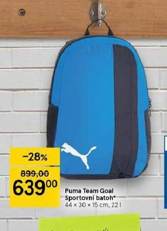 Tesco Puma team goal sportovní batoh nabídka