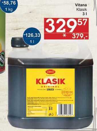 Jip Vitana klasik, 3 l nabídka