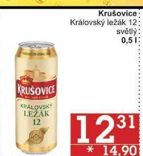 Jip Krušovice královský ležák 12 světlý, 0,5 l nabídka