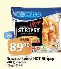 Coop Nowaco kuřecí hot stripsy 400 g, mražené nabídka