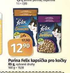 Coop Purina felix kapsička pro kočky 85 g, vybrané druhy nabídka