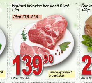 Lidl Vepřová krkovice bez kosti nabídka